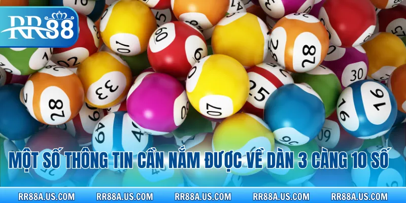 Một số thông tin cần nắm được về dàn 3 càng 10 số
